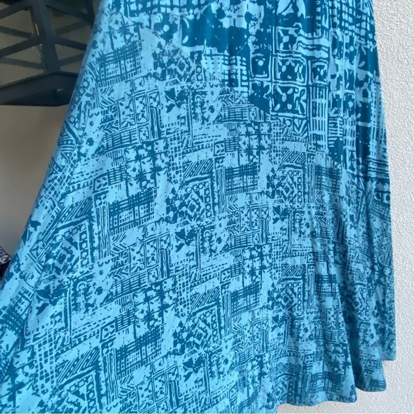Soft Surroundings Tulum Dark Teal Bohemian Maxi Dress Size M - Picture 6 of 7